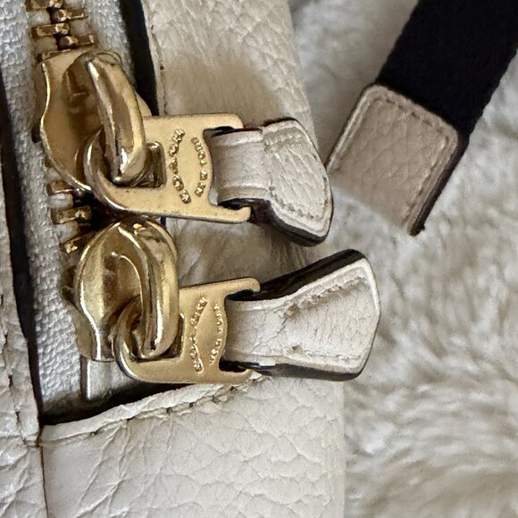 Coach Mini Charlie Cream Pebble Leather Backpack A1881 F28995 main image 12